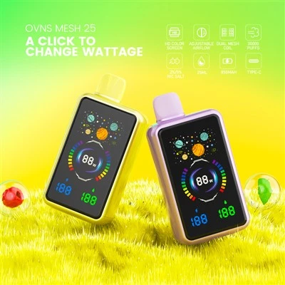 조정 가능한 기류 및 HD 전체 화면을 갖춘 가장 큰 30K 퍼프 25ML 일회용 Vape 장치